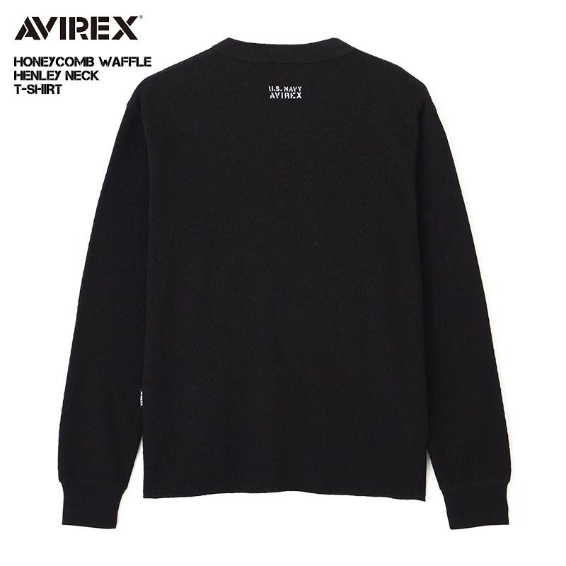 AVIREX（アヴィレックス） アビレックス 長袖Tシャツ ハニカムワッフル