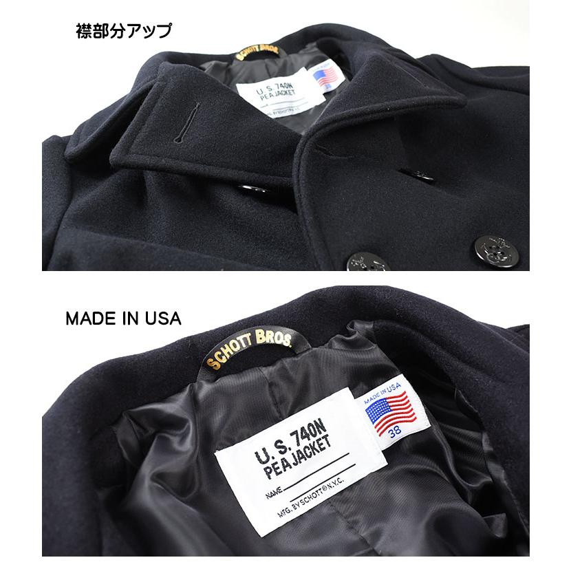 Schott N.Y.C ショット Pコート ピーコート ウール メルトン Schott N.Y.C ショット Pコート ピーコート ウール メルトン