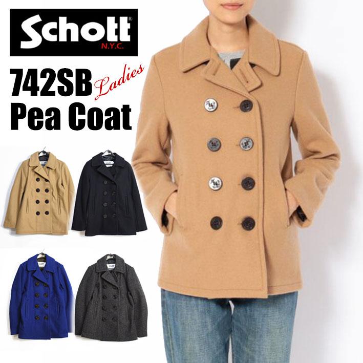 Schott N.Y.C ショット レディース ピーコート 742SB BOYS Schott N.Y.C ショット レディース ピーコート 742SB BOYS