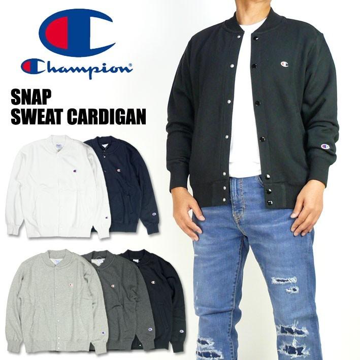 Champion チャンピオン スナップ スウェット カーディガン 無地 ワンポイント メンズ C3 Q003 C3 G023 Jeans Sanshin 通販 Yahoo ショッピング