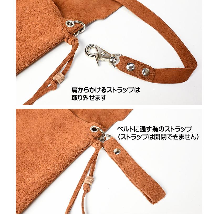 KC,s（ケイシイズ） KC'S メディスンバッグ スウェード Lサイズ レザー