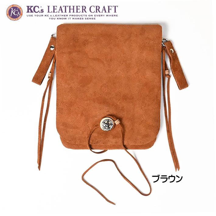 KC,s（ケイシイズ） KC'S メディスンバッグ スウェード Lサイズ レザー