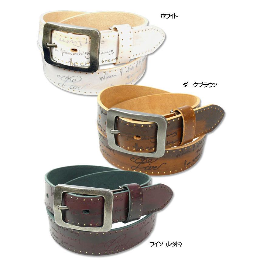 Wrangler ラングラー レザーベルト レーザー刻印 メンズ