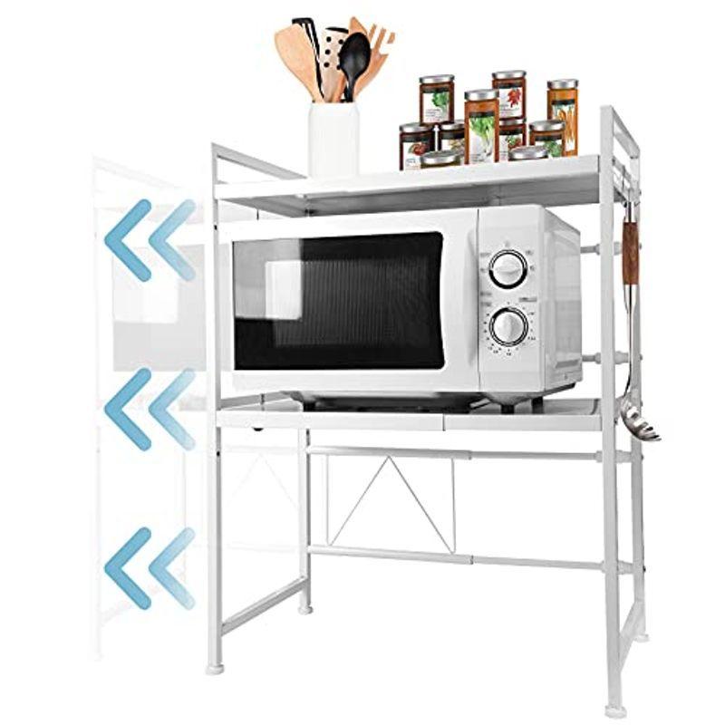 【即発送可能】 ABCOOL 格納式キッチン電子レンジラック, 電気オーブンホル 3層拡張可能および高さ調整可能な炭素鋼棚カウンタートップ3クリップフック, その他収納、ラック 【即発送可能】 ABCOOL 格納式キッチン電子レンジラック, 電気オーブンホル 3層拡張可能および高さ調整可能な炭素鋼棚カウンタートップ3クリップフック, その他収納、ラック