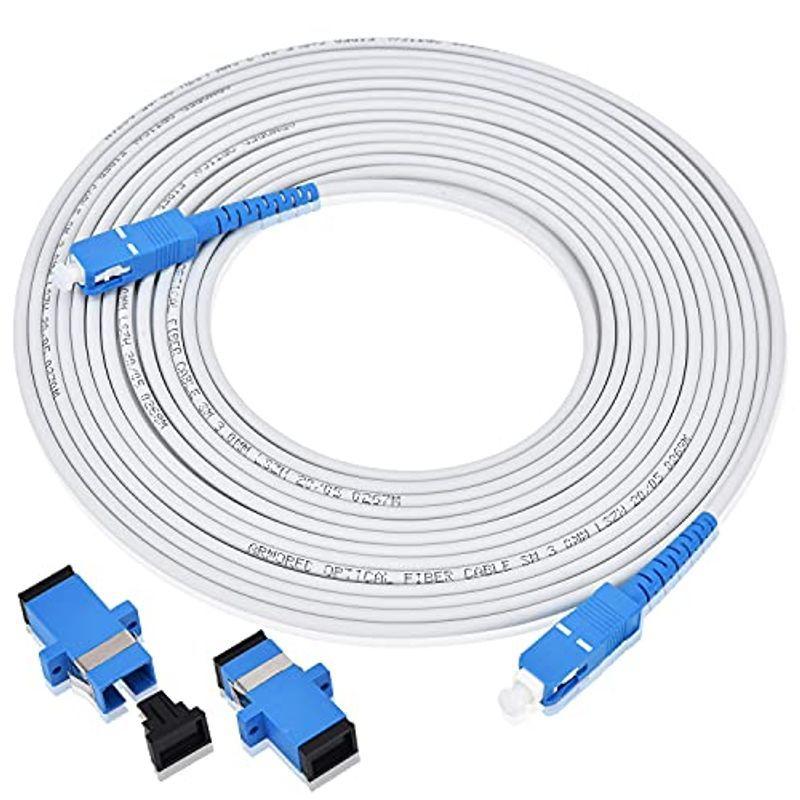 国際ブランド Lcyouth曲げに強 耐圧 宅内光配線コード 光ファイバーケーブル 延長 ケーブル Sc Scコネクタ 延長アダプタ2個付 白い 3 人気no 1 本体 Turningheadskennel Com