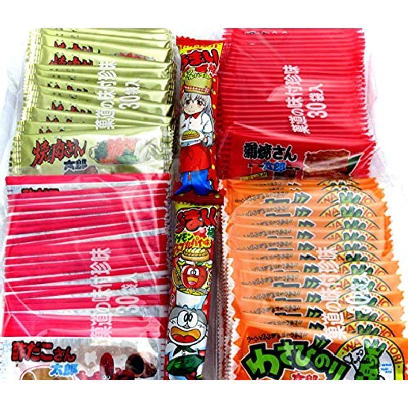 菓道 蒲焼さん太郎 30枚 焼肉さん太郎 限定うまい 酢だこさん太郎 わさびのり太郎 大放出セール 人気4種セット