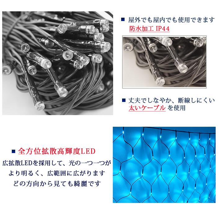 LEDネットライト (SN306-CS)【24V低圧電源＆コントローラー付セット品】168個LED 全13色 長さ3m幅0.6ｍ 電安法適合品 高品質家庭・施設兼用仕様 【クラブ】