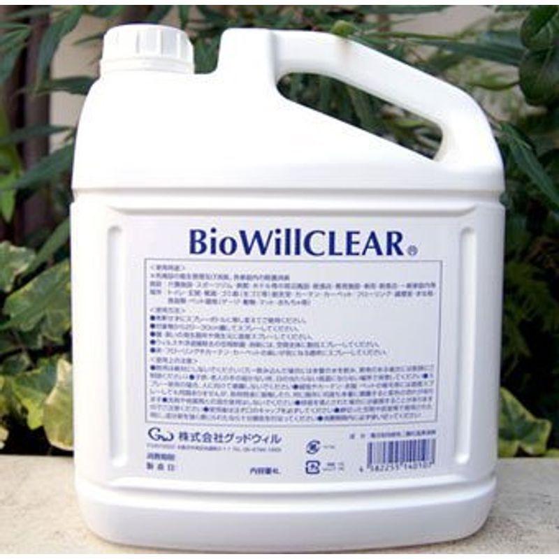 選ぶならペット用消臭剤 バイオウィル クリア 4L エコボトル BioWill Clear