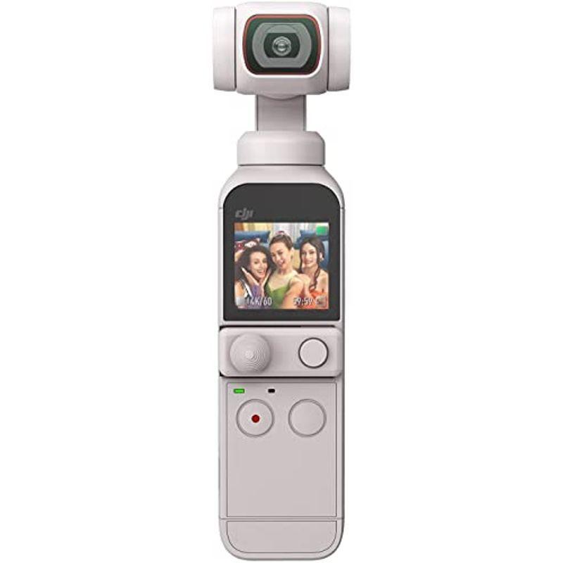国内正規品DJI Pocket 限定コンボ (サンセット ホワイト) ポケットサイズ VLOGカメラ 3軸ジンバル 3軸手ブレ補正搭載カ