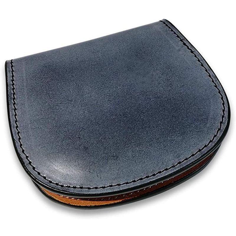 一流の品質 小銭入れ Ray K コインケース ネイビー 小銭ケース 本革 コンパクト財布 ブライドルレザー 革 メンズ 小銭入れ コインケース