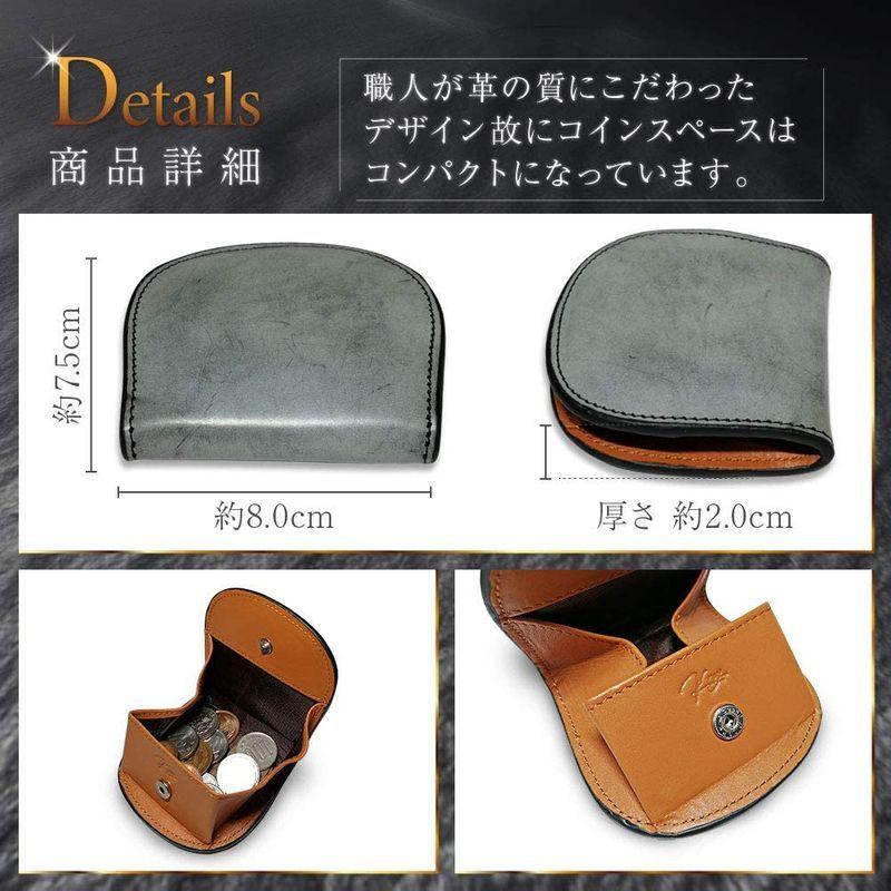 一流の品質 小銭入れ Ray K コインケース ネイビー 小銭ケース 本革 コンパクト財布 ブライドルレザー 革 メンズ 小銭入れ コインケース