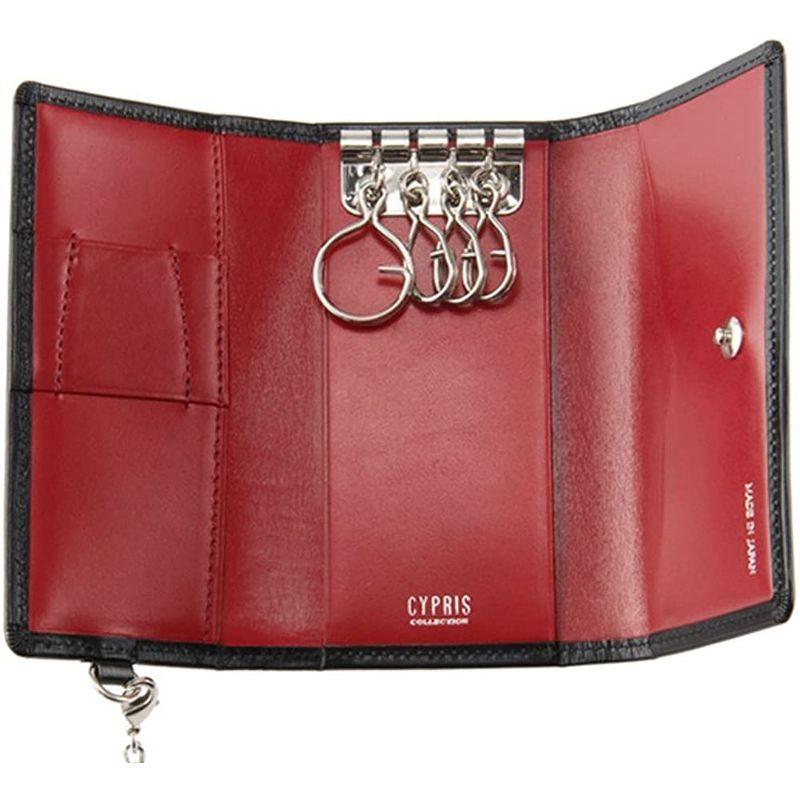 【初期/レア】 CYPRIS COLLECTIONキーケースボックスカーフ＆リンピッドカーフ 4684(ブラック×レッド) 【L1746224670】(10353円)