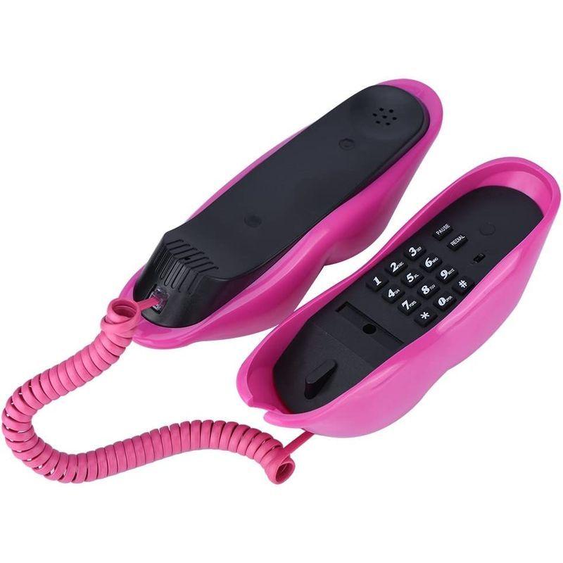 電話 固定電話 有線電話 唇の形 電話機 装飾電話機 特別 おしゃれ ユニークな外観 家庭装飾 家族や友人に贈り物やプレゼントとして適用 高 公式の店舗