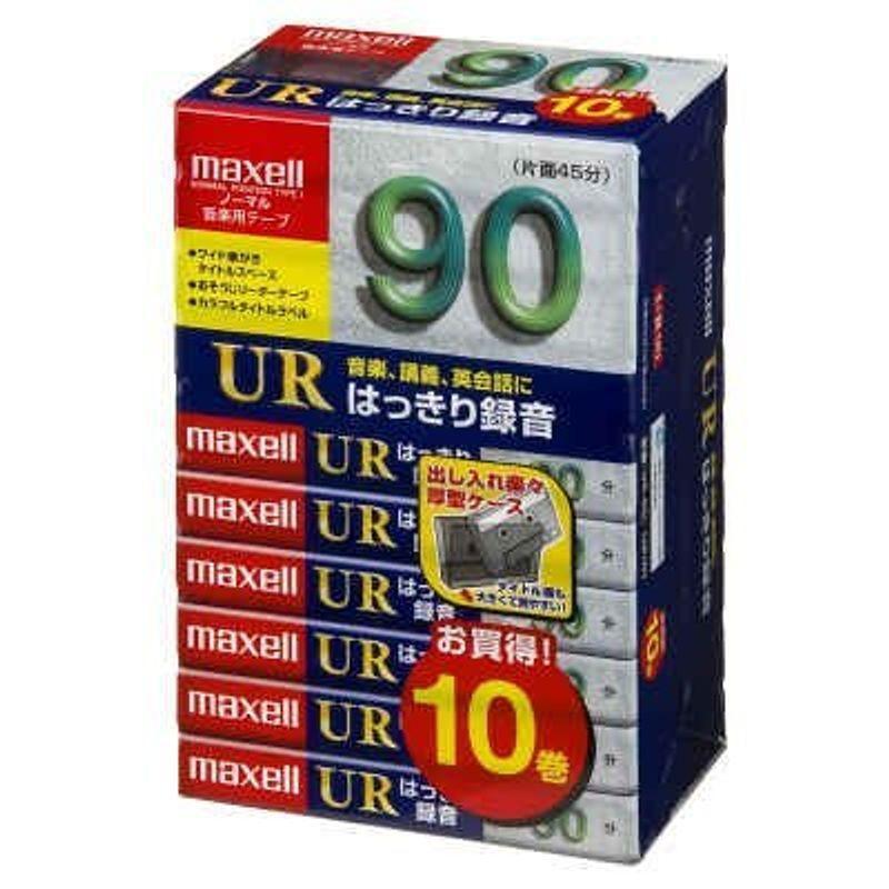 maxell オーディオテープ、ノーマル タイプ1、録音時間90分、10本パック UR-90L 10P(N)
