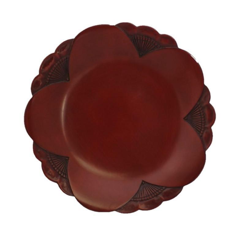 鎌倉彫 銘々皿 梅型 伝統工芸品 小皿 茶器 おしゃれ プレゼント 贈り物 ギフト お祝い お中元 お返し 退職 結婚 記念日 喜寿 米寿父の日