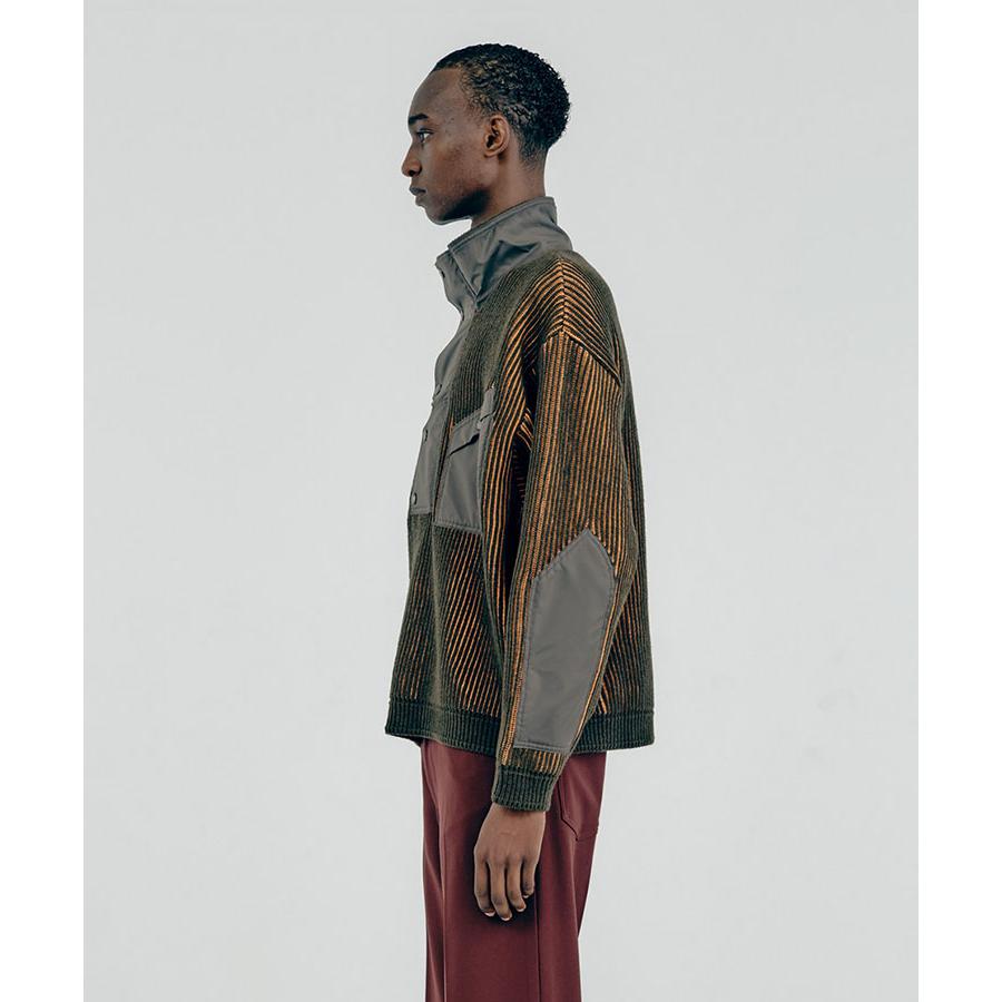 Iroquois（イロコイ） ニット メンズ ハーフジップ セーター 長袖