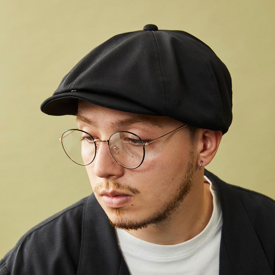 キャスケット メンズ レディース 大きいサイズ 帽子 ハンチング 黒