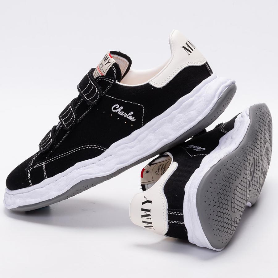 メゾンミハラヤスヒロ　ブラック キャンバス ローカットスニーカー 正規取扱店】Maison MIHARA YASUHIRO スニーカー BLAKEY OG Sole