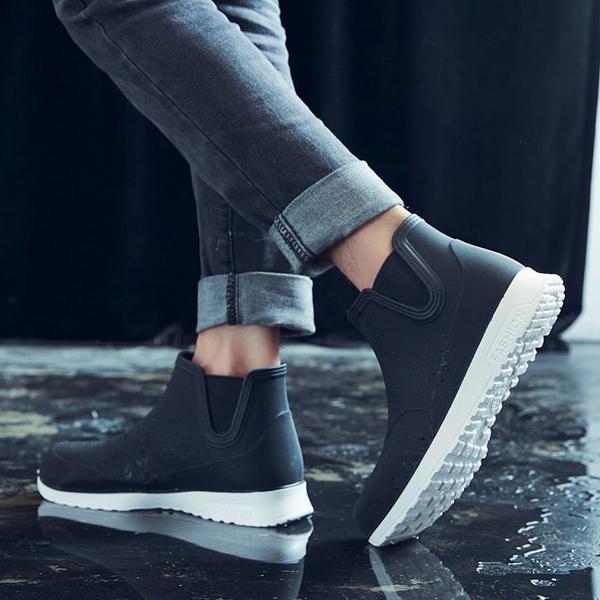 レインシューズ メンズ レインブーツ 防水 雨 ブーツ ショートブーツ