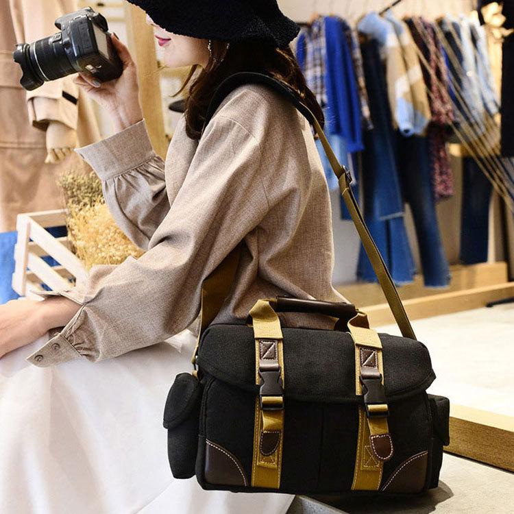 安い割引 カメラバッグslr デジタル一眼レフガジェットスタイリッシュなレトロな肩を運ぶ写真アクセサリーギアケース Mhcatering Com