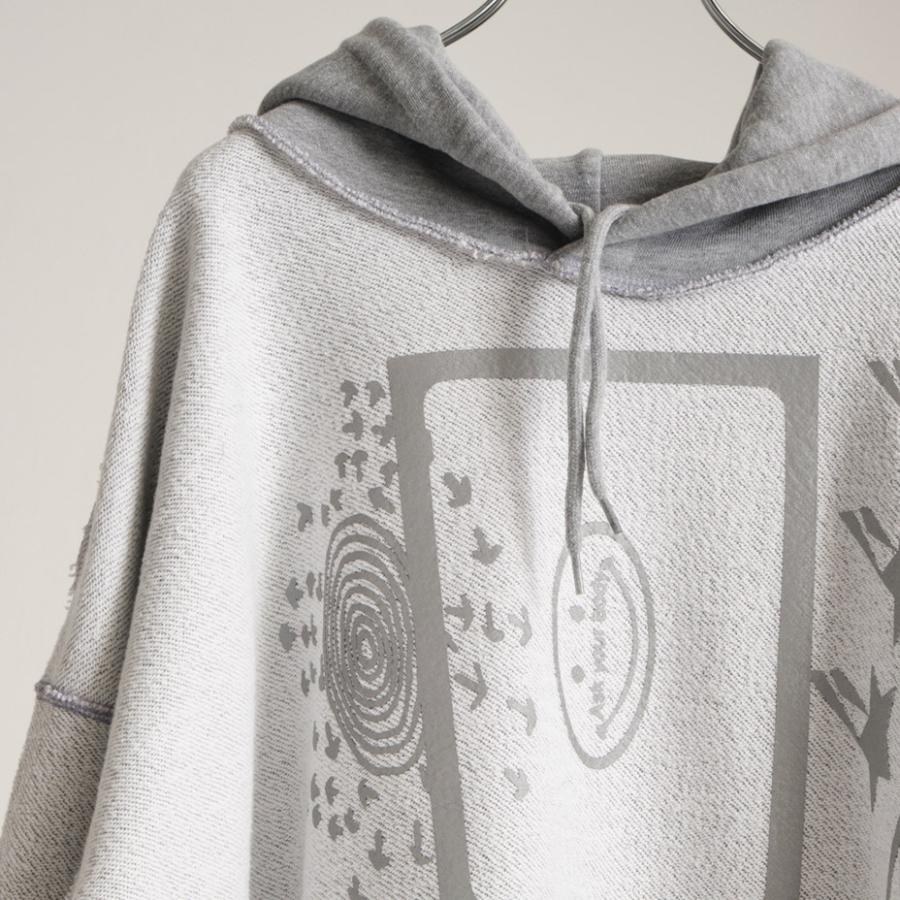 パーカー メンズ レディース HOODIE ASK スウェット プルオーバー フード 長袖 綿100% プリント トップス オーバーサイズ リバーシブル ユニセックス 日本製｜sansuiya｜12