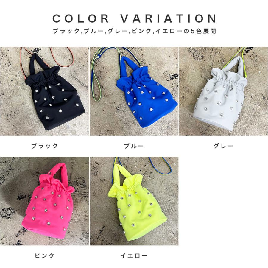 cheek バッグ 巾着バッグ ショルダー 2way レディース 巾着ショルダー