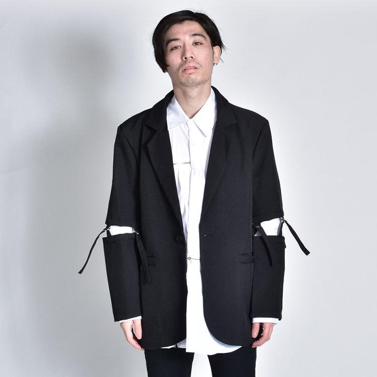 12月スーパーsale 15 Off 秋 黒 カジュアル メンズ ジャケット Endevice ブランド テーラードジャケット おしゃれ 長袖 モード系 メンズ 変形 ブレザー ジャケット Affaires Sociales Gouv Cg