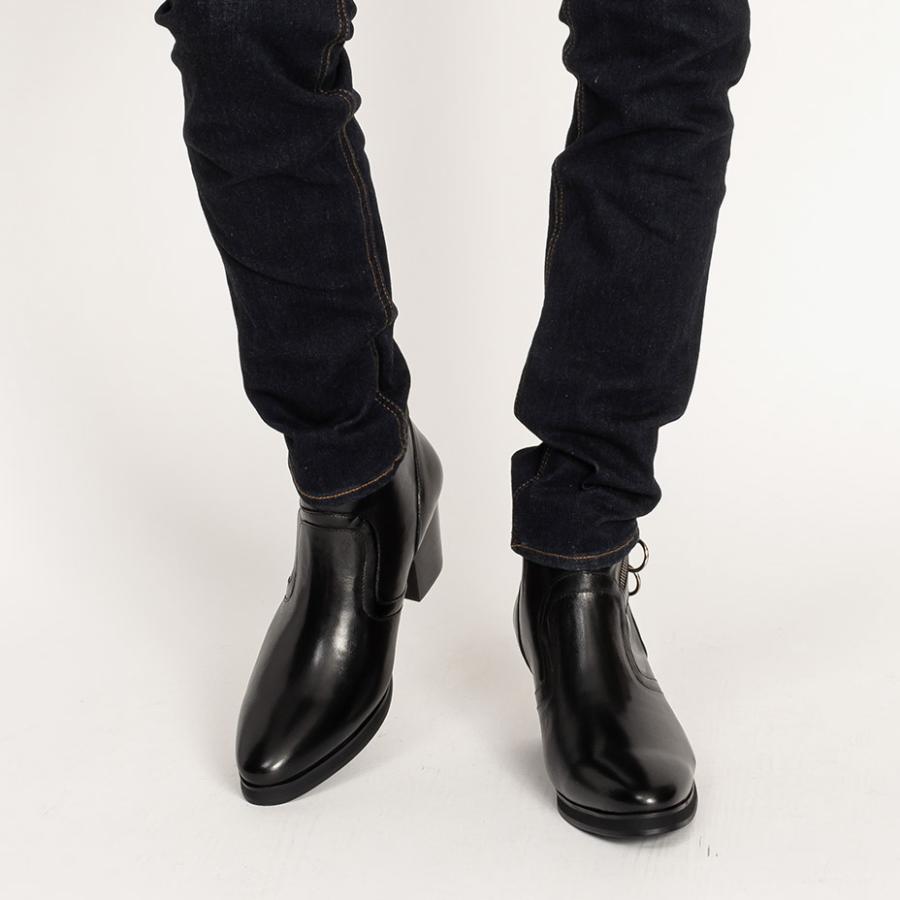 endevice（エンデヴァイス） ブーツ メンズ 本革 厚底 革靴 ヒール