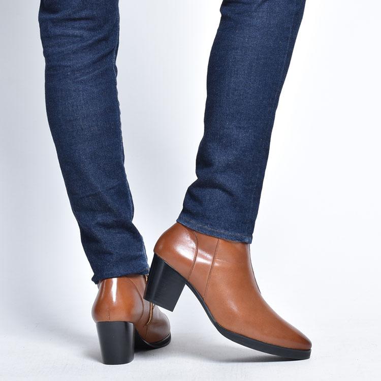 ヒールブーツ メンズ 革靴 ショート 背が高くなる 本革 レザー スエード 紳士 おしゃれ Elb031 7 Cp ビジネスシューズ メンズ靴のsvec 通販 Yahoo ショッピング