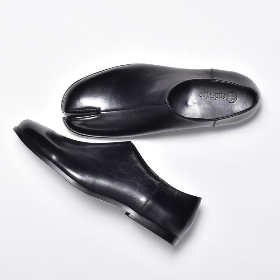 endevice 足袋スリッポン ローファー 本革 メンズ スリッポン