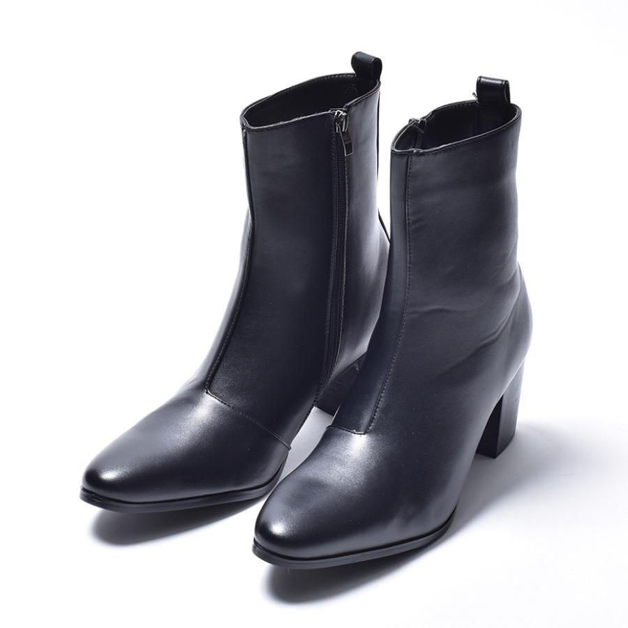 endevice（エンデヴァイス） ブーツ メンズ 革 ブランド 厚底 ショート