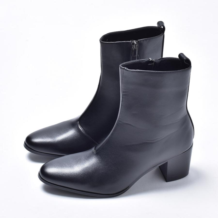 endevice（エンデヴァイス） ブーツ メンズ 革 ブランド 厚底 ショート