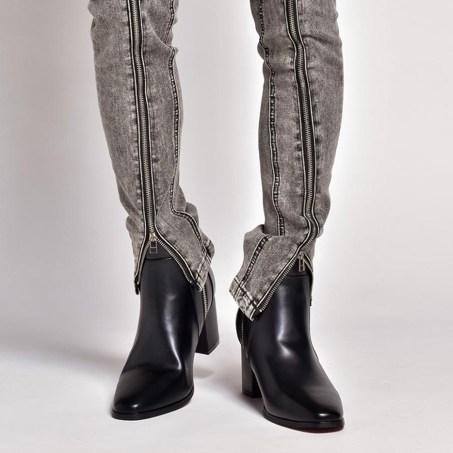 endevice（エンデヴァイス） ブーツ メンズ ブランド 厚底 革 ヒール