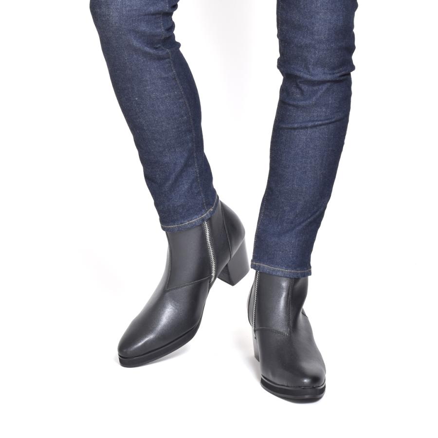 endevice（エンデヴァイス） ブーツ メンズ ブランド 厚底 革 ショート