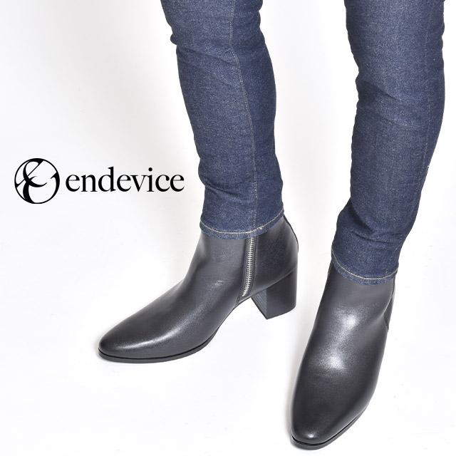 endevice（エンデヴァイス） ブーツ メンズ ブランド 厚底 革 ヒール