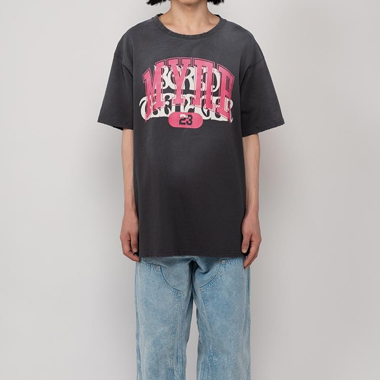 MYne MYne Printed Tee G10TS030 tシャツ 半袖 ゆったり メンズ 