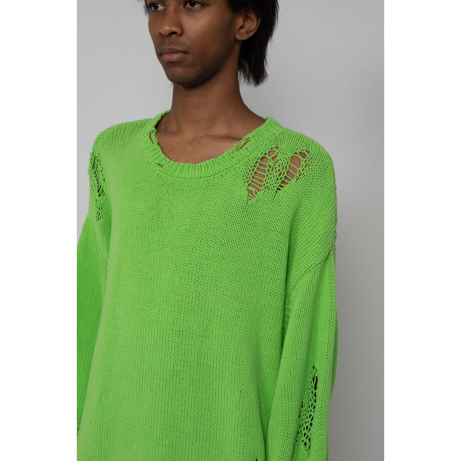 KAMIYA ニット メンズ レディース Distressed Knit Pullover G11PO031