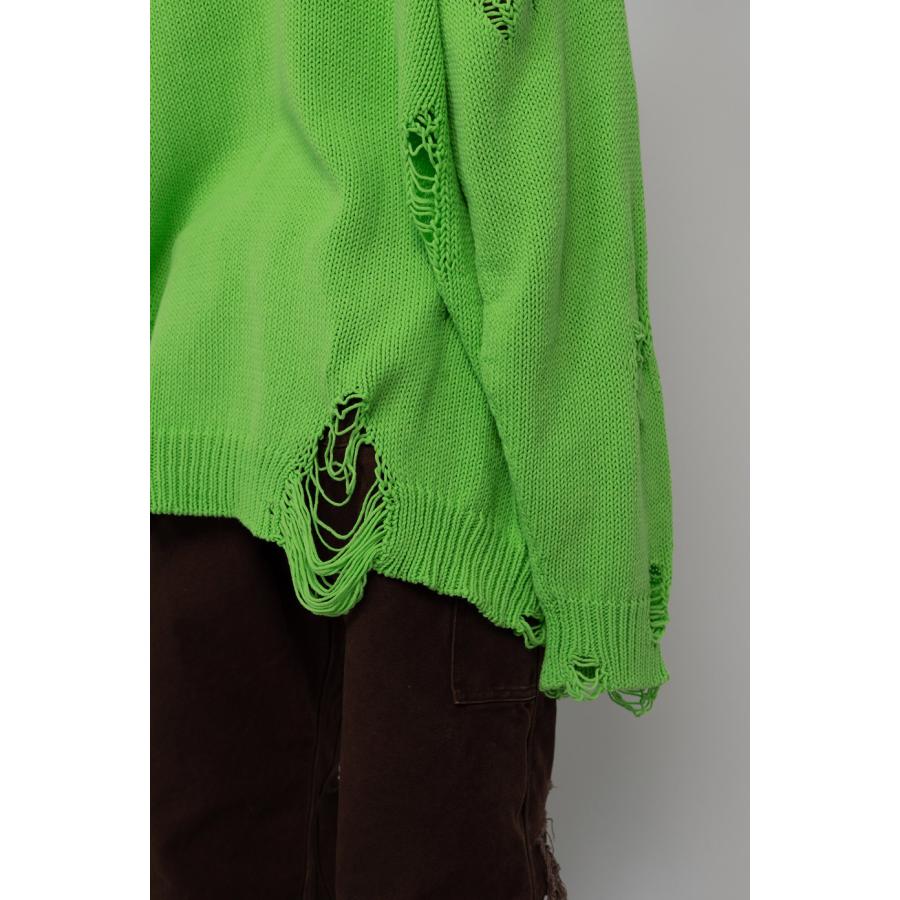 KAMIYA ニット メンズ レディース Distressed Knit Pullover G11PO031