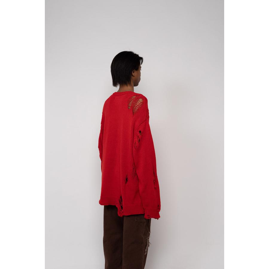 KAMIYA ニット メンズ レディース Distressed Knit Pullover G11PO031