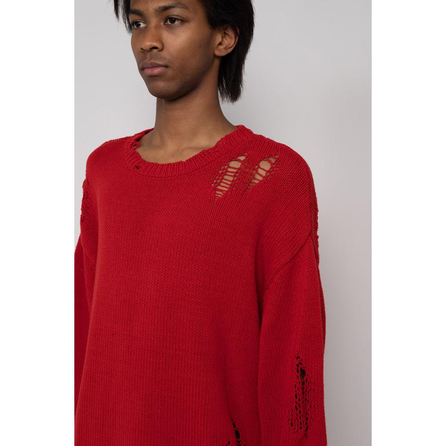 KAMIYA ニット メンズ レディース Distressed Knit Pullover G11PO031