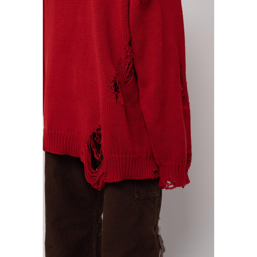 KAMIYA Destroyed Long Sleeve Knit 【公式通販】 KAMIYA Destroyed