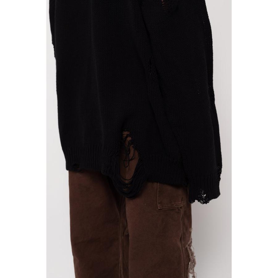 KAMIYA ニット メンズ レディース Distressed Knit Pullover G11PO031