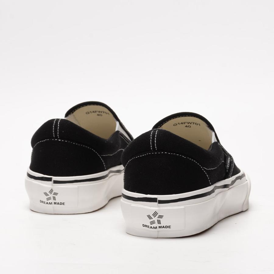 KAMIYA スニーカー メンズ レディース 黒 スリッポン ブランド カミヤ