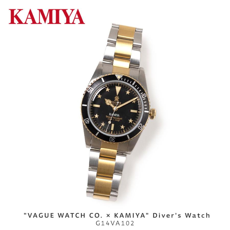 Y's×vague watch 自動巻き腕時計 ダイバーズウォッチ KAMIYA カミヤ VAGUE WATCH CO. ヴァーグウォッチ 腕時計 メンズ
