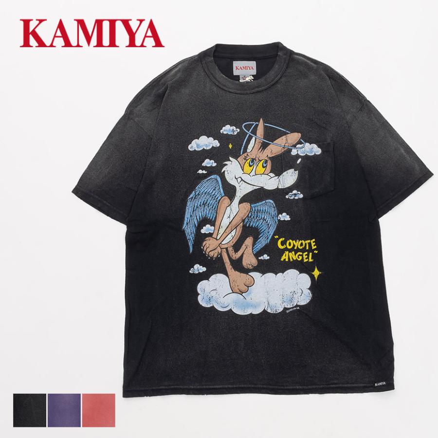 KAMIYA Tシャツ KAMIYA カミヤ tシャツ メンズ レディース 半袖 ブランド 綿100％ 胸