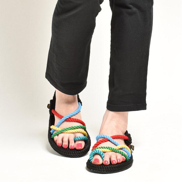 送料無料 ロープサンダル サンダル レディース 速乾性 軽量 抗菌性 ブランド BOHONOMAD ボホノマド ブラック ベージュ ホワイト ターコイズ 白 黒 ビーチサンダル つっかけ 可愛い シンプル浴衣 ゆかた 履き物 靴 シューズ 通気性 BOHONOMAD（ボホノマド） サンダル レディース おしゃれ ロープ