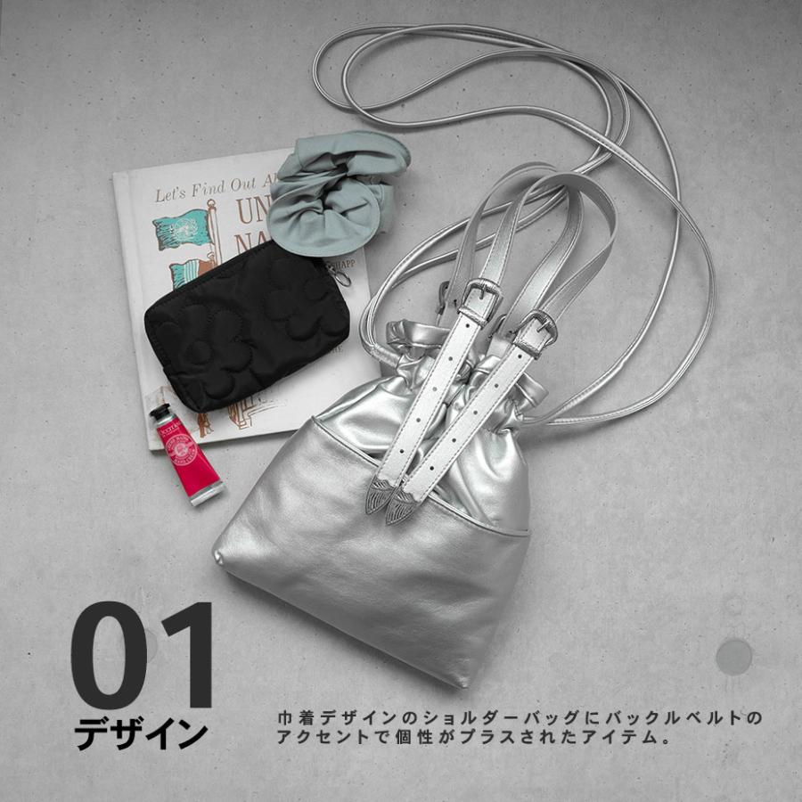 SVEC ショルダーバッグ レディース 巾着 バッグ 鞄 ポシェット 