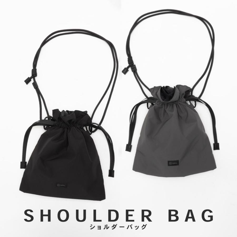 SML ショルダーバッグ レディース 軽量 軽い 斜めがけ 撥水 防水 巾着