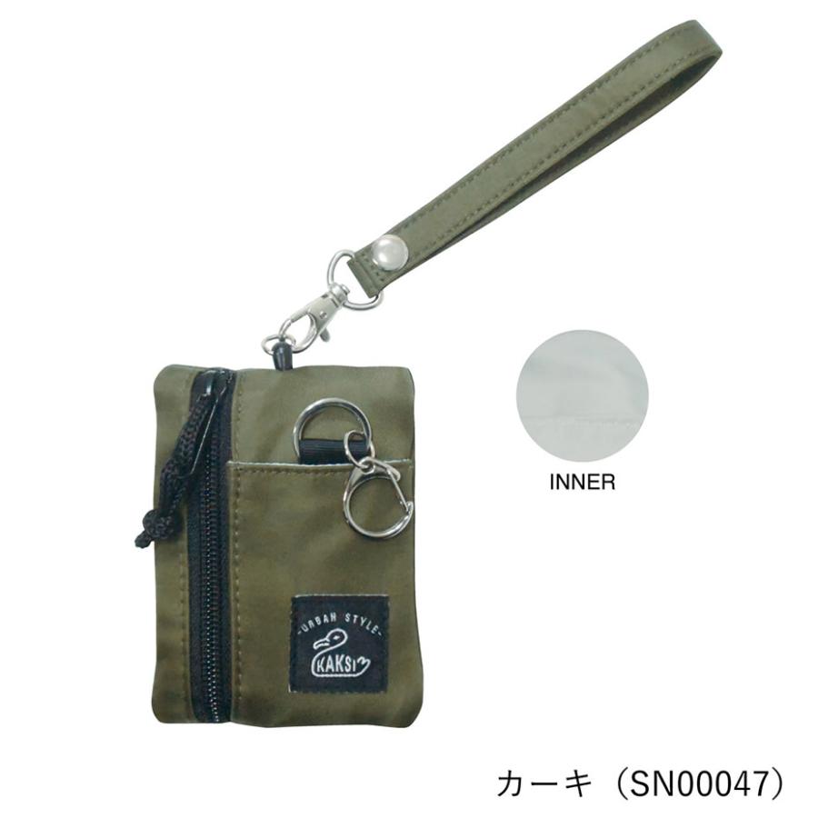 パスケース ナイロン製 カジュアル パスケースウォレット カラビナ付き 軽量 ミニコインパース コード付き カードホルダー 男性 女性 子供用 簡単アクセス  吊り下げクリップ付き ナイロン アーミーグリー ン カーキ グレー KAKSI パスケース リール付き パスケース付き ...