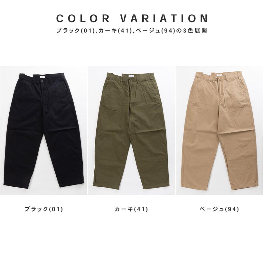 Hanes（ヘインズ） ワイドパンツ メンズ ワイドチノ チノパン